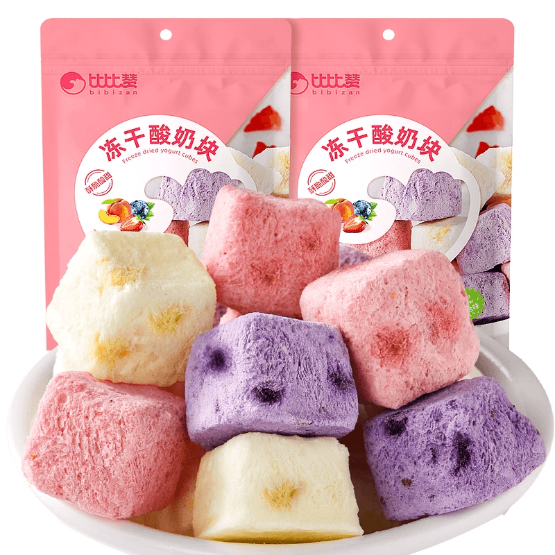 【中國直郵】 比比贊 凍乾優格塊混合口味100g*1袋