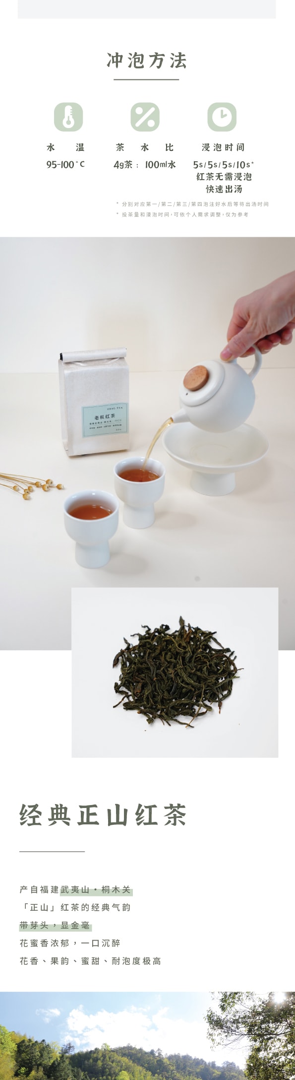 ZhaoTea 紅茶品嚐 老塔紅茶 經典正山紅茶 花香紅茶 梨山紅茶 花果蜜香 溫暖甜潤 茶葉 紅茶 20g