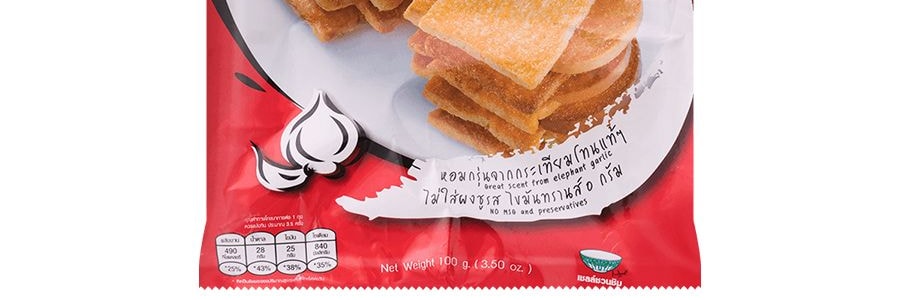 泰國LITTLE FARM小當家 烤麵包乾 蒜香 100g