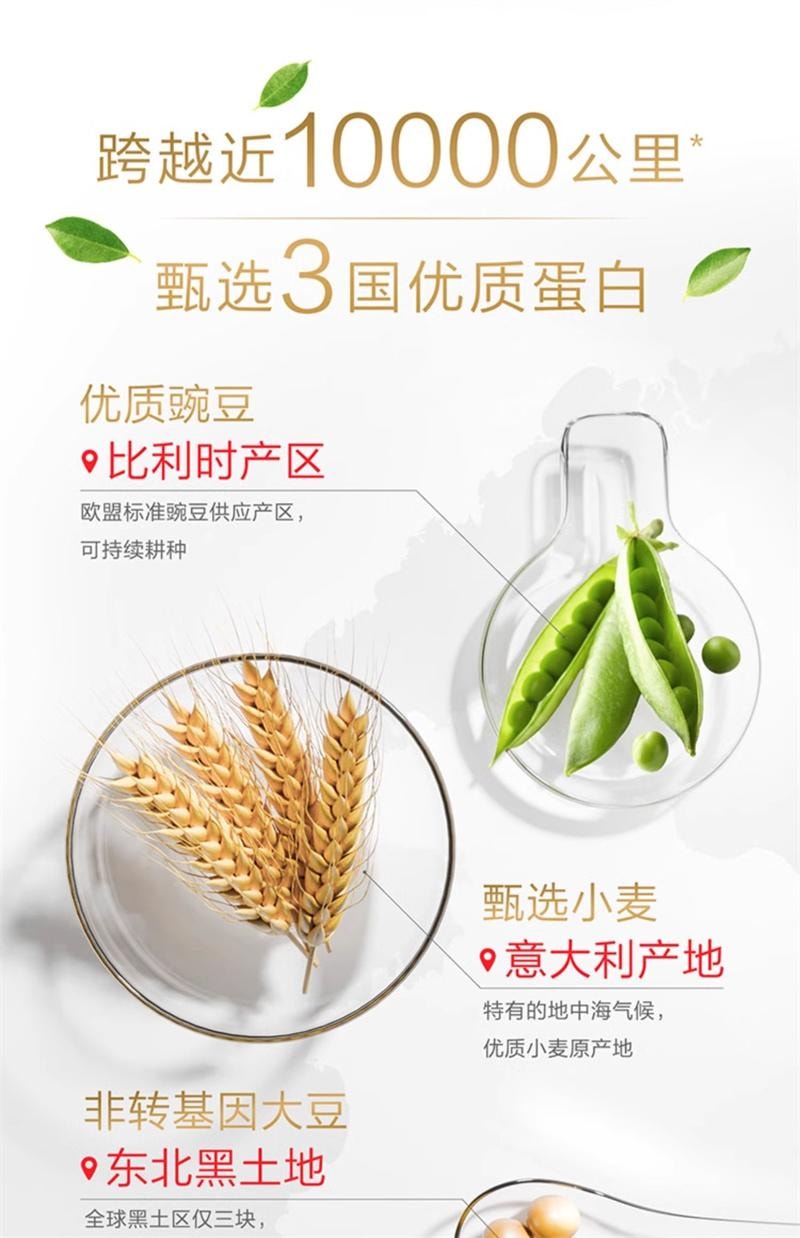 【中国直邮】  汤臣倍健 植物蛋白质粉大豆豌豆蛋白粉600g成人男女健康营养