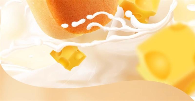 【中国直邮】 三只松鼠 半熟芝士蛋糕 芝士原味营养早餐下午茶 400 克