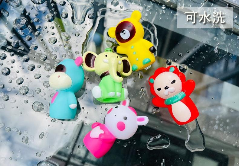 【中国直邮】 FOXTAIL 早教手指玩偶 讲故事 儿童 婴幼儿搪胶动物 摆件5只装*2份 -斑马款*|