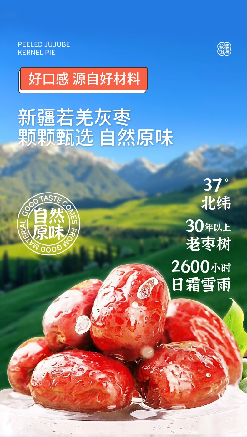 中國 棗致富 去皮棗仁派 元氣美味不傷胃 去皮無渣 90克 健康無添加 清蒸工藝 潤甜宜人