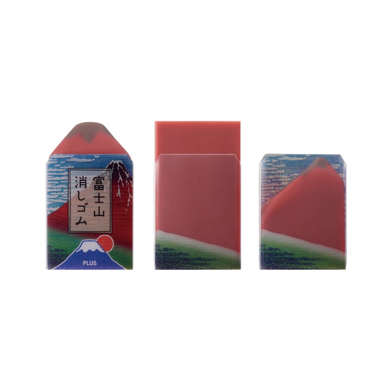 日本直送品】PLUS 富士山限定消しゴム 葛飾北斎 【3個入】 - Yami