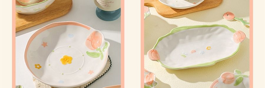 川島屋 小清新餐具 雙耳碗 7''