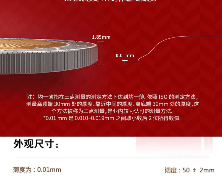 OKAMOTO 岡本||001系列超薄避孕套(新舊包裝隨機發貨)||0.01mm 3隻