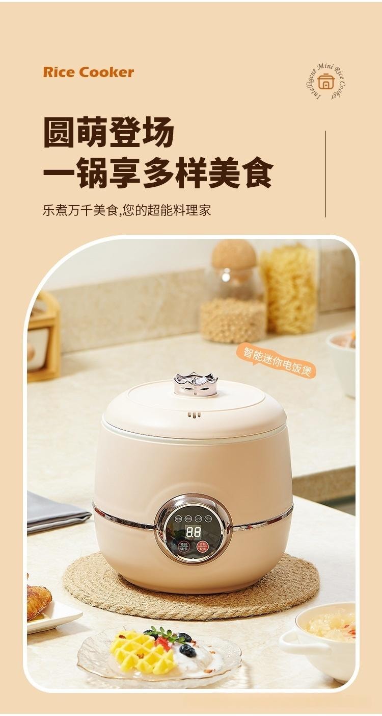Mini rice cooker non-stick pan For two people 1 unit