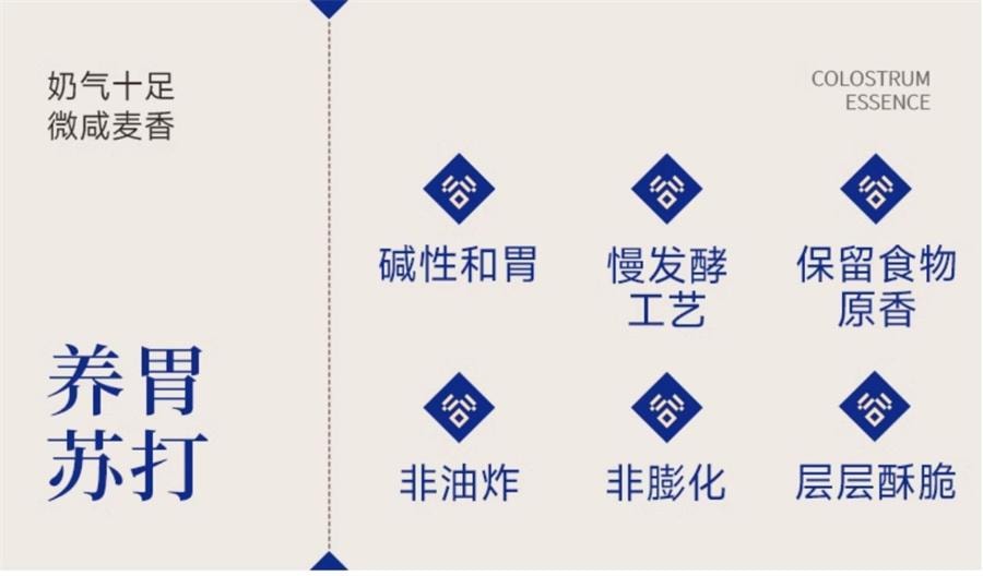 【中国直邮】 谷掌柜 咸驼奶猴头菇苏打饼干养胃零食早餐代餐无蔗糖添加    420g/盒