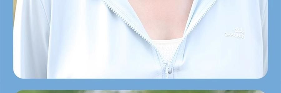 OHSUNNY 带帽檐款防晒面罩口罩 全脸防晒黑 护颈一体 云霜灰