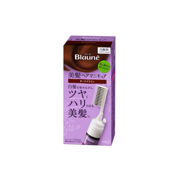 Blaune Pure Plant Hair Dye With Comb 80g Dark Brown