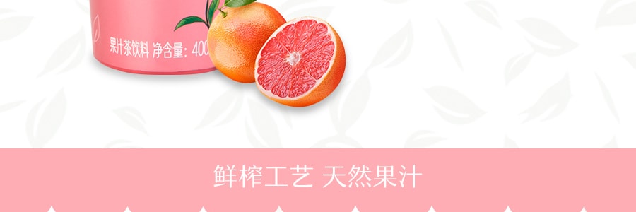 【赠品】香飘飘 MECO 蜜谷果汁茶 桃桃红柚味 400ml