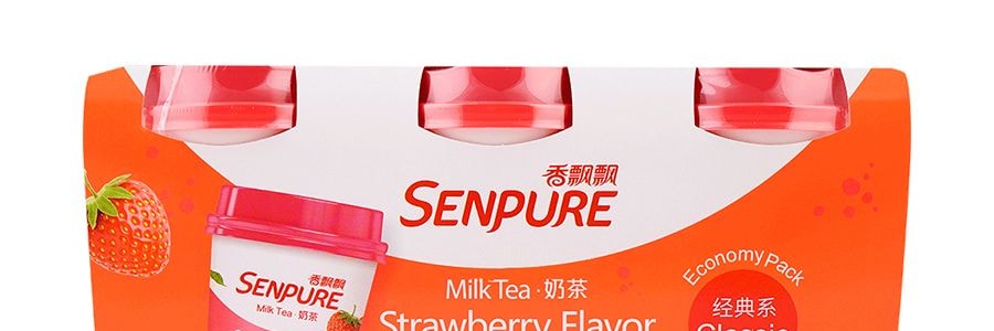 香飄飄 椰果系列 草莓口味奶茶 80g*3連杯 包裝隨機寄送