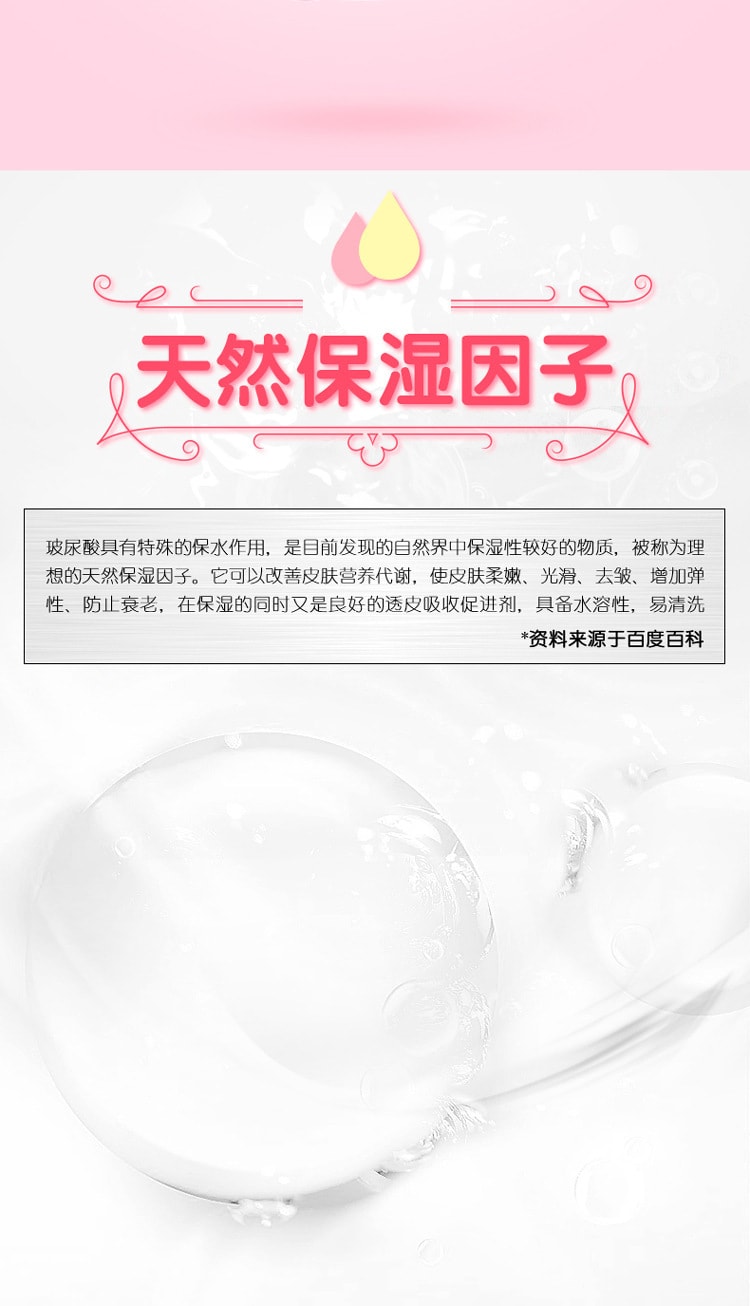 【中国直邮】尚牌 粉润薄玻尿酸避孕套超薄女性专用水溶性安全套 12只装