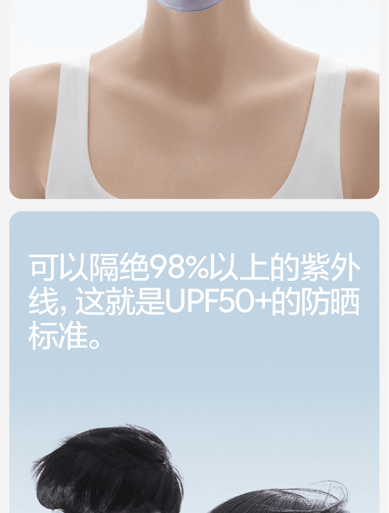 【中国直邮】蕉内Bananain 男女防紫外线透气护眼角口罩 S码-黑色款