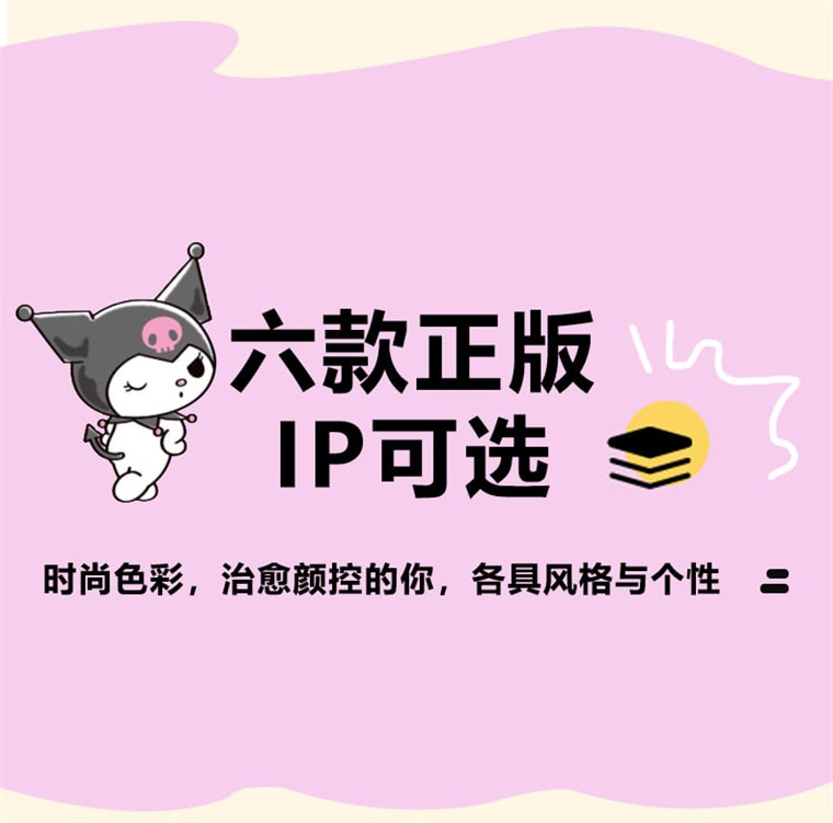 【中國直郵】 古傑士三麗鷗家用天然竹筷子可愛兒童防滑筷子高顏值單人裝易清洗天然材質強韌耐用各年齡段-醜魚漢頓款1 雙*|預計到達時間3- 4週