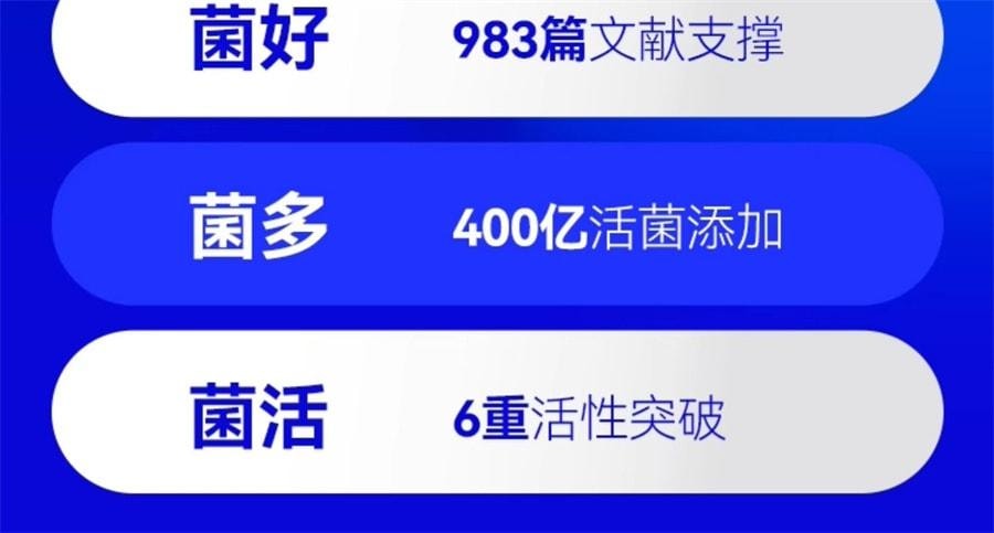 【中國直郵】 WONDERLAB 小藍瓶 即食益生菌腸胃凍乾粉 腸胃便秘益生元凍乾粉 40瓶/盒(小紅書種草推薦)