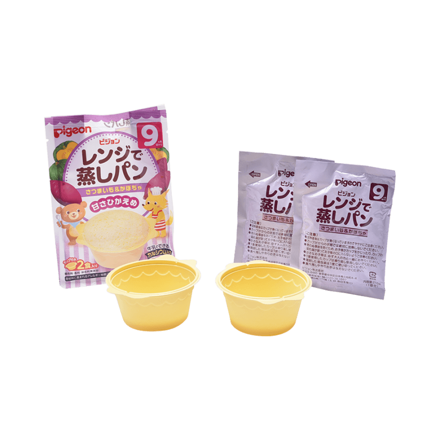 Microwave Oven Softcake Purple Potato And Pumpkin 2pcs