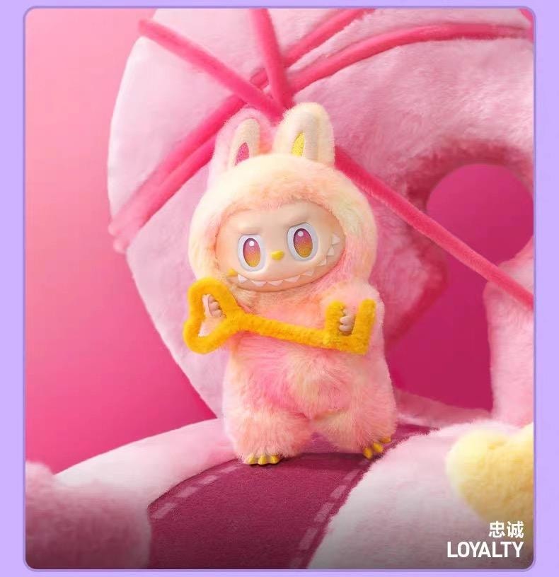 【中国直邮】 POP MART 泡泡玛特 POPMART泡泡玛特 labubu拉布布 心动马卡龙 搪胶脸 潮玩 盲盒挂件- 三代1个*预计到达时间3-4周