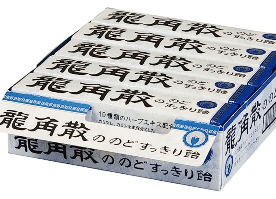 【日本直邮】日本龙角散RYUKAKUSAN 止咳化痰润喉喉糖 薄荷味 42g一条
