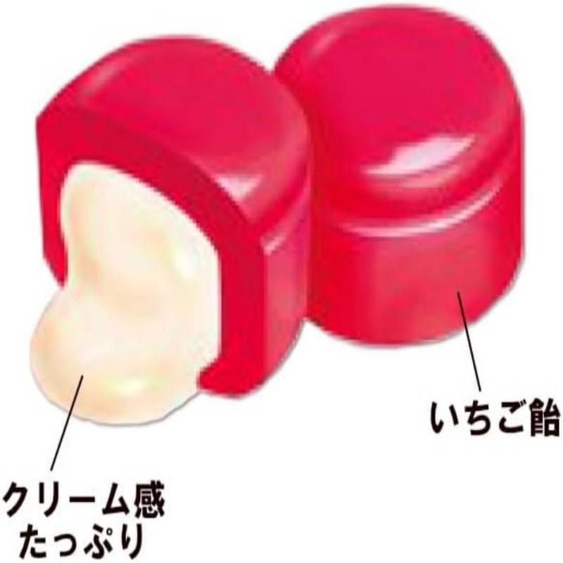 【日本直邮】日本 UHA悠哈 浓厚奶油夹心草莓硬糖 45g