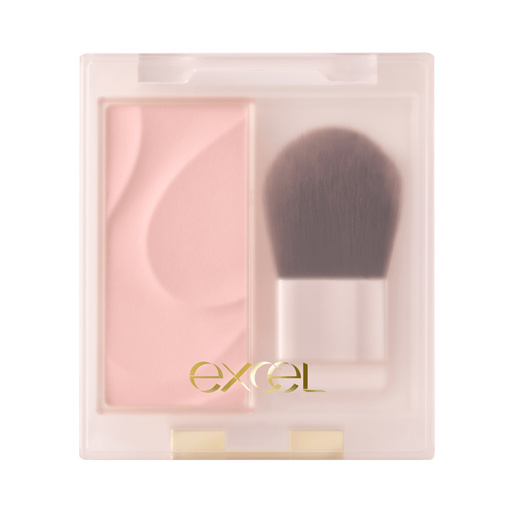 EXCEL||自然柔和裸肌腮紅||#SB02 甜美米粉色 3g