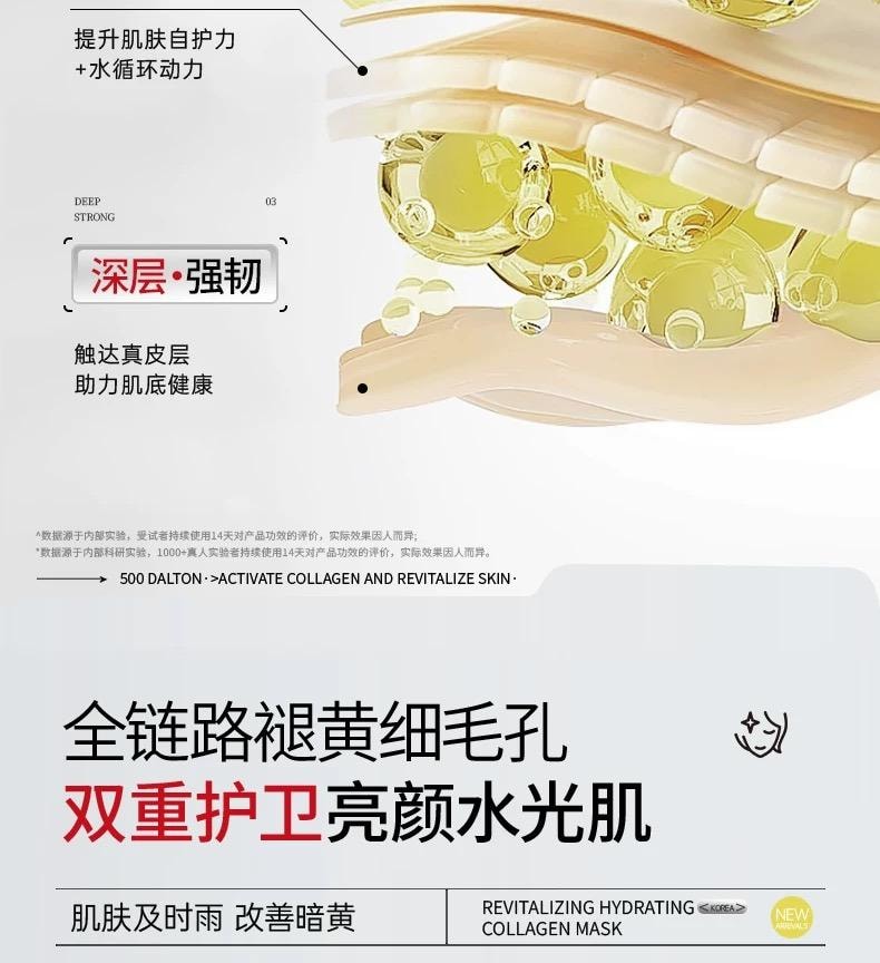 韓國 赫詩琴 童顏膠原炮灌注面膜 23g x 5片 【提亮抗皺】正品保證
