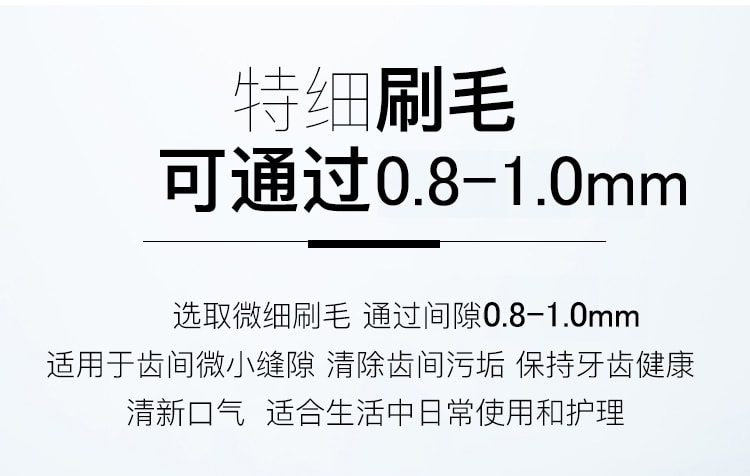 【日本直郵】EBISU 惠百施 牙間刷 齒間刷 0.8-1.0mm 牙縫清洗 極細SS 20支入