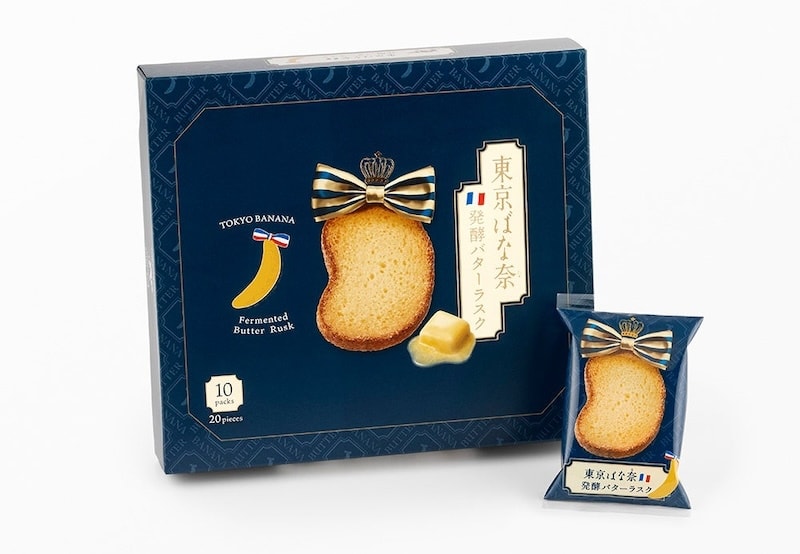 【日本直邮】 日本 TOKYO BANANA 新品 人气网红名果 东京香蕉 法国产黄油香蕉味甜脆饼干 10包装