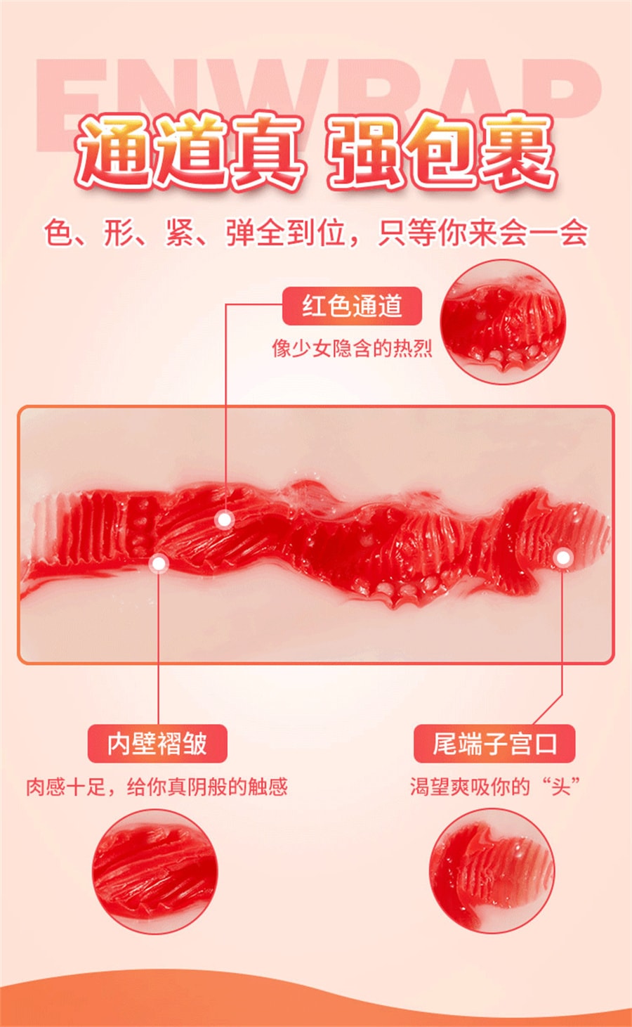 【中國直郵】COC 艾希雙色饅頭穴名器陰臀倒模飛機杯成人情趣用品男用自慰器