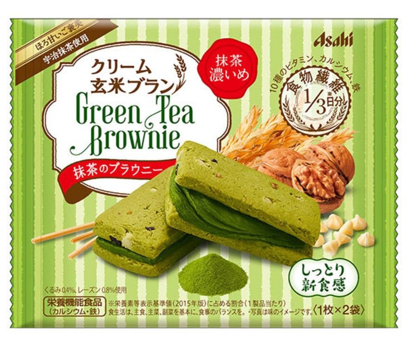 DHL直发【日本直邮】日本名菓朝日ASAHI系列食品卡仕达抹茶布朗尼玄米