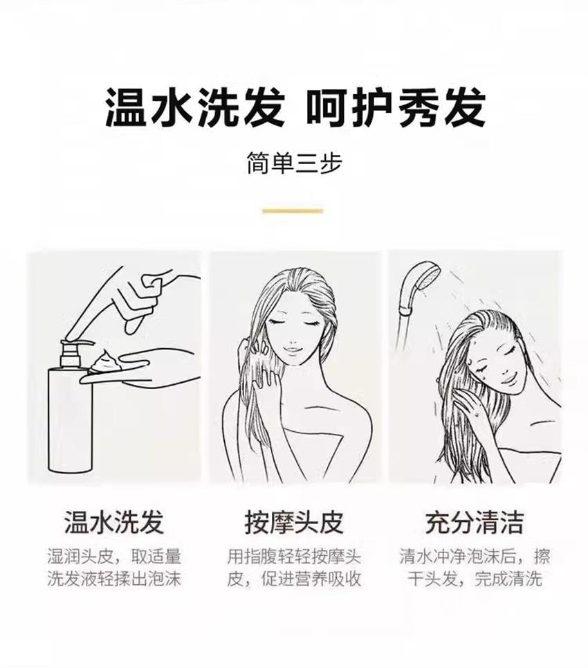 【中国直邮】 北京同仁堂 黑灵芝何首乌洗发水白发治根转黑侧柏叶防脱露 550ml