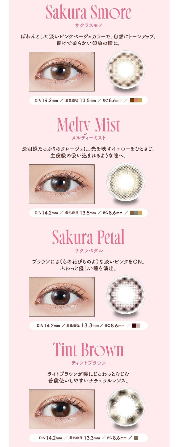 【日本直郵】日本 MOLAK 日拋美瞳 10片裝 Twinkle Brown 星耀琥珀(棕色系 ) 著色直徑13.8mm 預定3-5天日本直發 度數 -1.75(175)