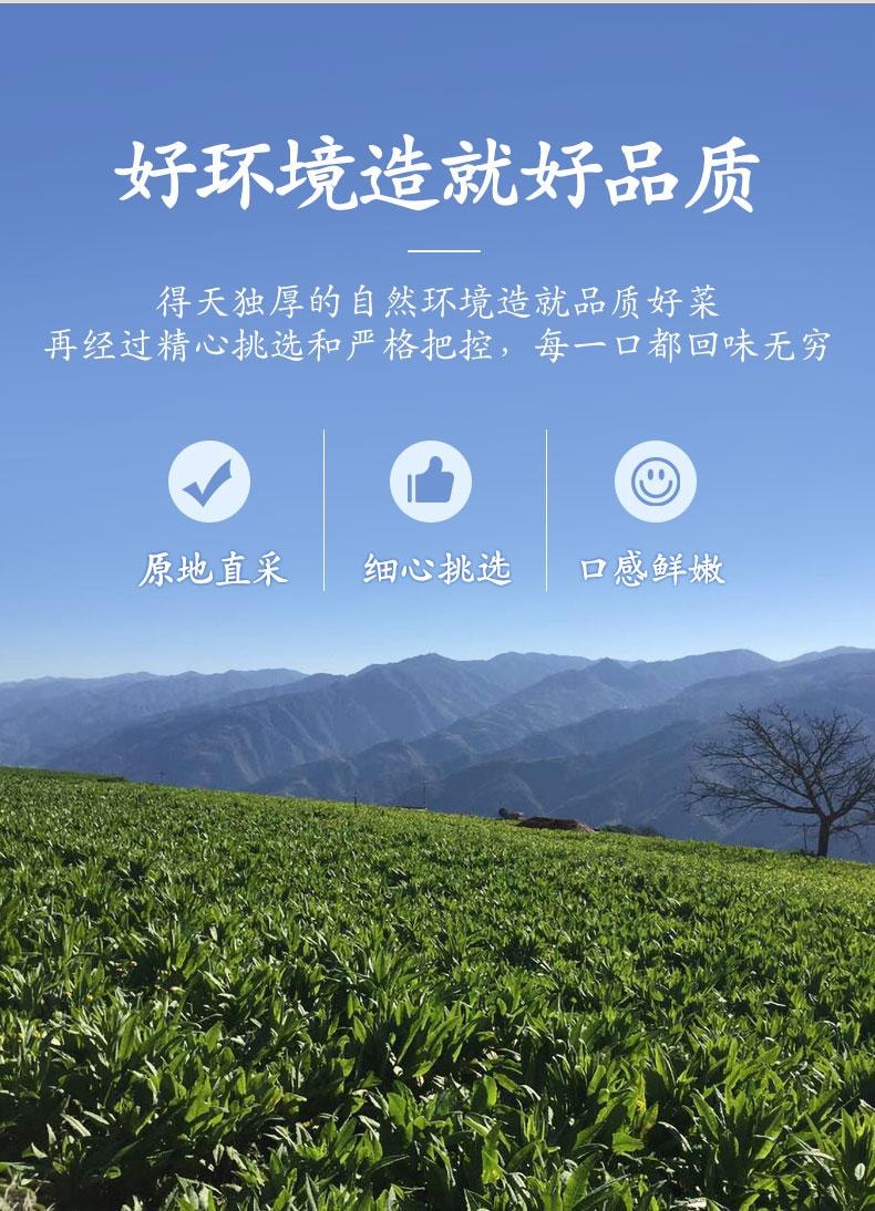 【中国直邮】 裕庆堂 精品贡菜干 下饭菜火锅专用脱水蔬菜80g*1袋