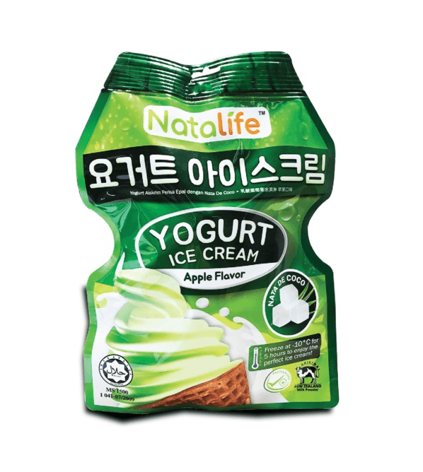 【马来西亚直邮】马来西亚 NATALIFE 酸奶冰激凌苹果味 5个入