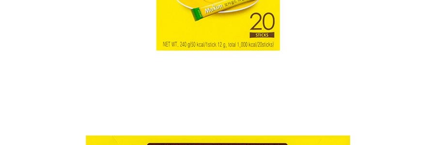 韓國MAXIM麥馨 三合一即溶摩卡咖啡 20條入 240g