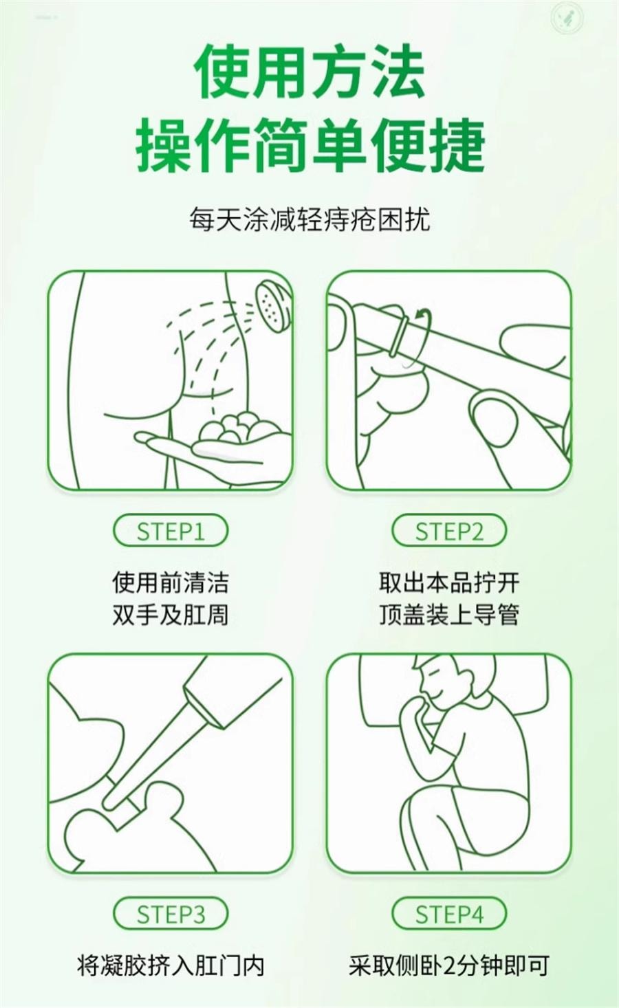 【中國直郵】 沈醫堂 紫川膏 痔瘡膏男女通用痔瘡凝膠消肉球20g/支