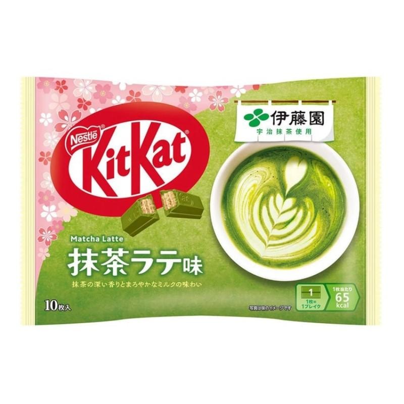 日本NESTLE KIT KAT 期限限定 抹茶拿铁巧克力威化 10枚装