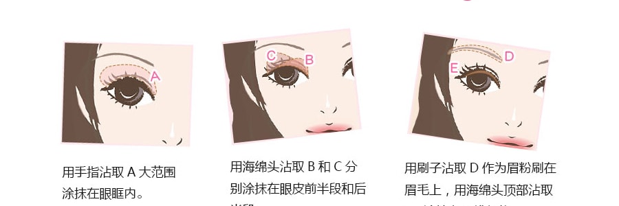【日本直邮 】日本CANMAKE 持久五色哑光眼影盘 #04经典粉棕 单件入