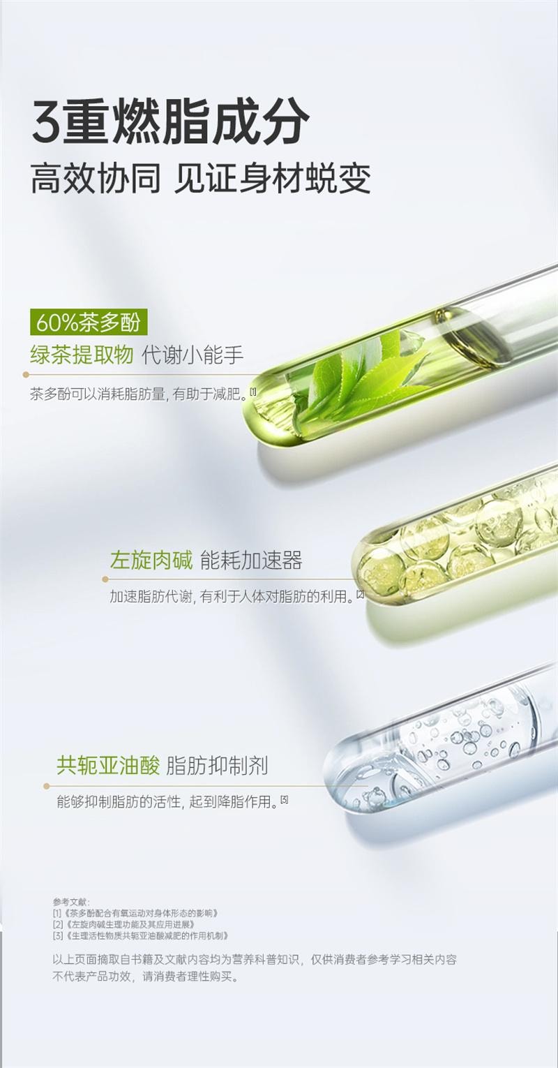 【中國直郵】 多燕瘦 百合康牌綠茶肉鹼軟膠囊 控制體重減肥保健功能 60粒/瓶