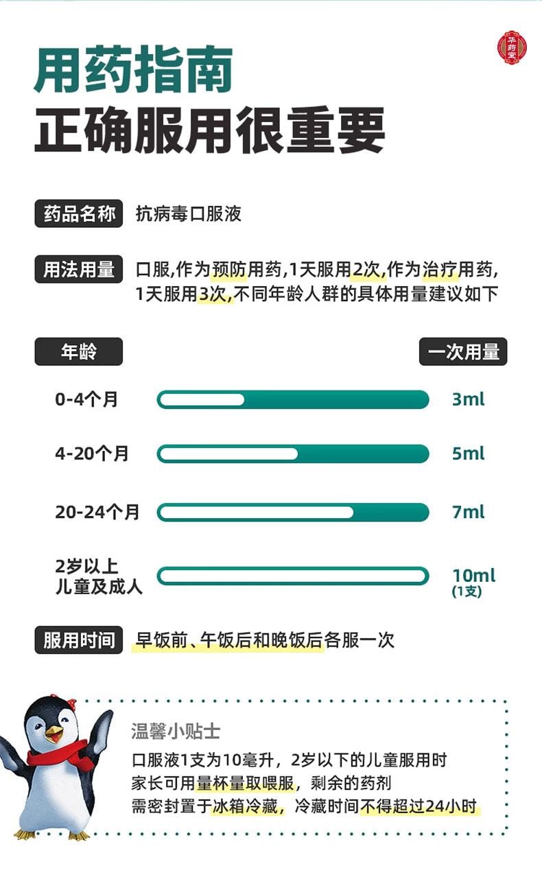 香雪制药 【特惠价】 抗病毒口服液 10ml*10counts 清热祛湿 凉血解毒 用于风热感冒