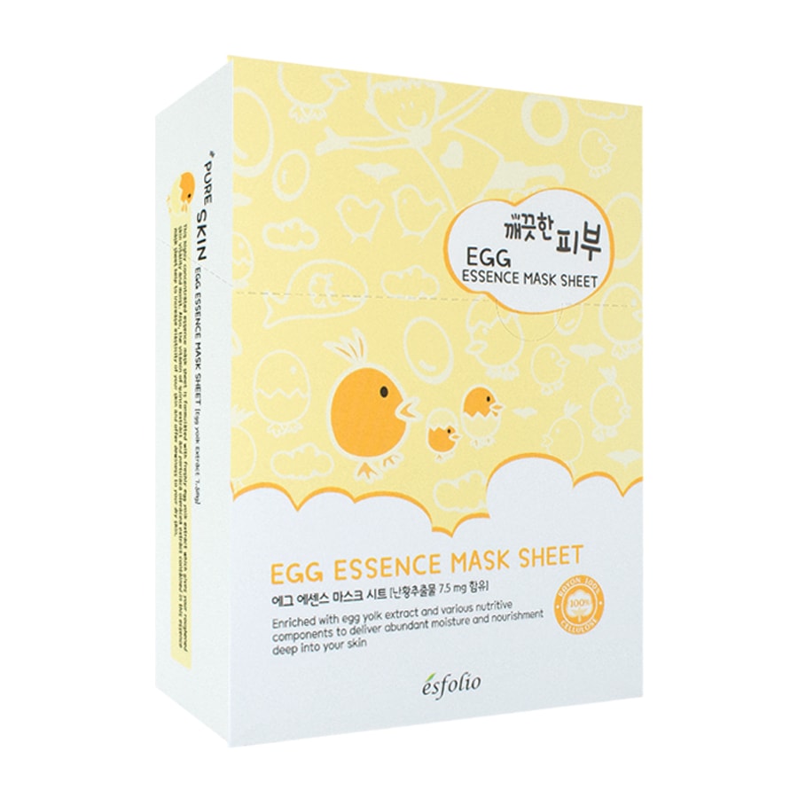 Pure Skin Egg Essence Mask Box 10 Sheet