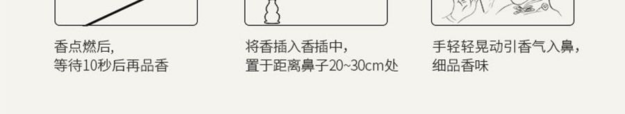 普云 古韵合香 鹅梨帐中香 线香檀香熏香天然沉香室内安神助睡眠香薰 20克