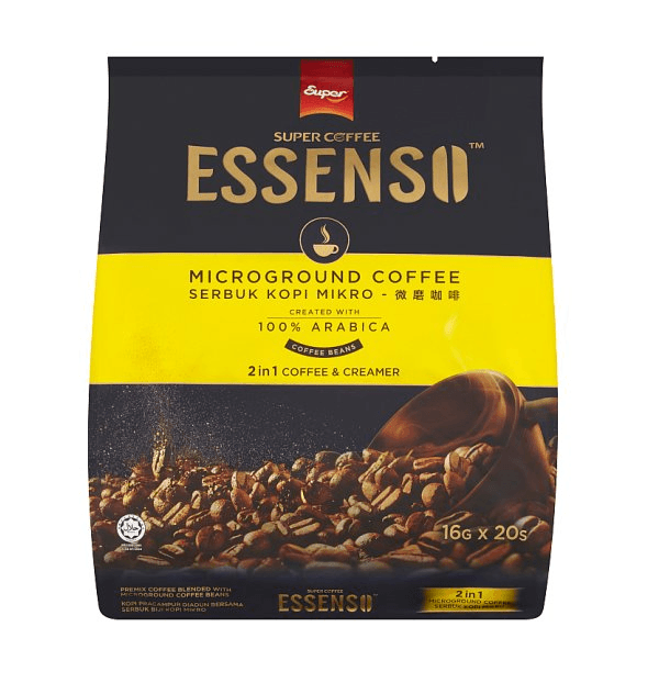 【马来西亚直邮】马来西亚 SUPER超级 ESSENSO 二合一微磨咖啡 16g x 20支