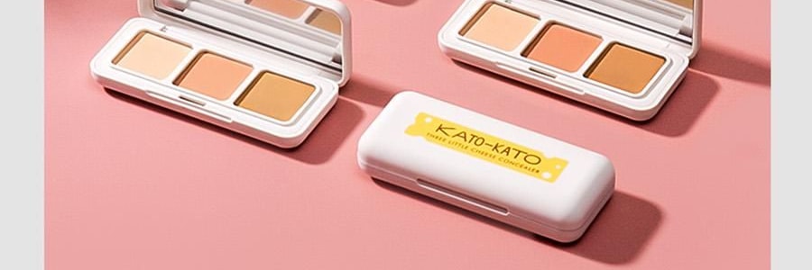 KATO-KATO 三次方起司遮瑕膏 實力遮瑕 水潤細膩 貼膚持妝 1.3g*3 自然色 遮黑眼圈暗沉紅血絲斑點瑕疵