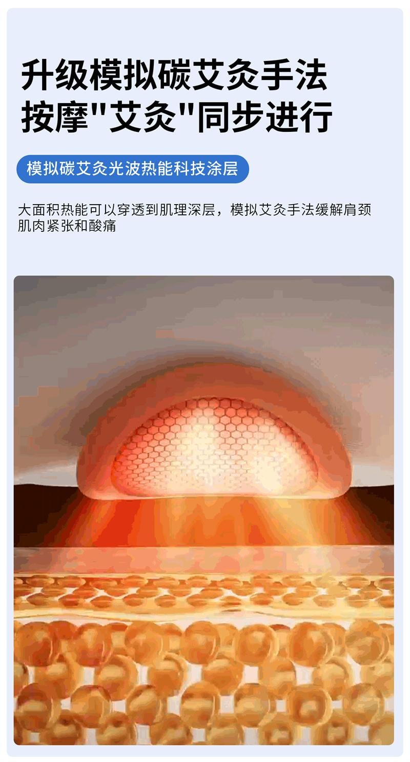 【中国直邮】 妙界 R5肩颈按摩仪揉捏开肩金推手背部腰部按摩器 海盐灰 1个