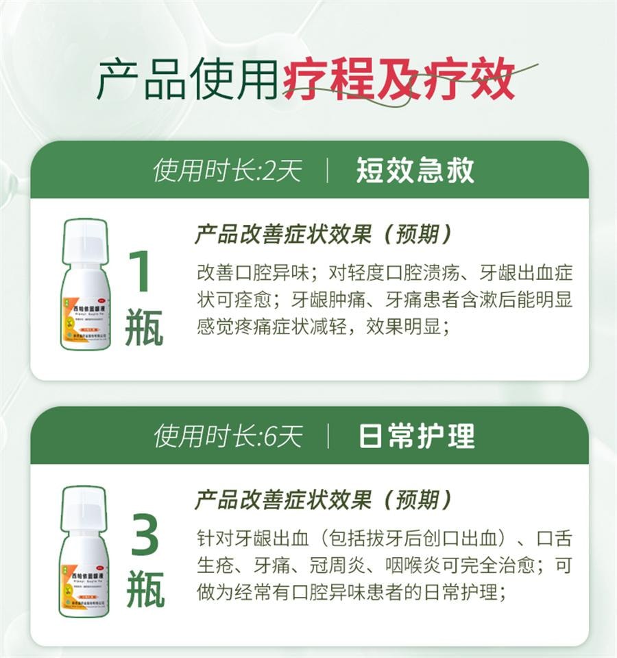 Xipaiyi Gingival Solution for Bad breath and Gum recession Xinqi Kang Mouthwash for Toothache 30ml*1 bottle/box
