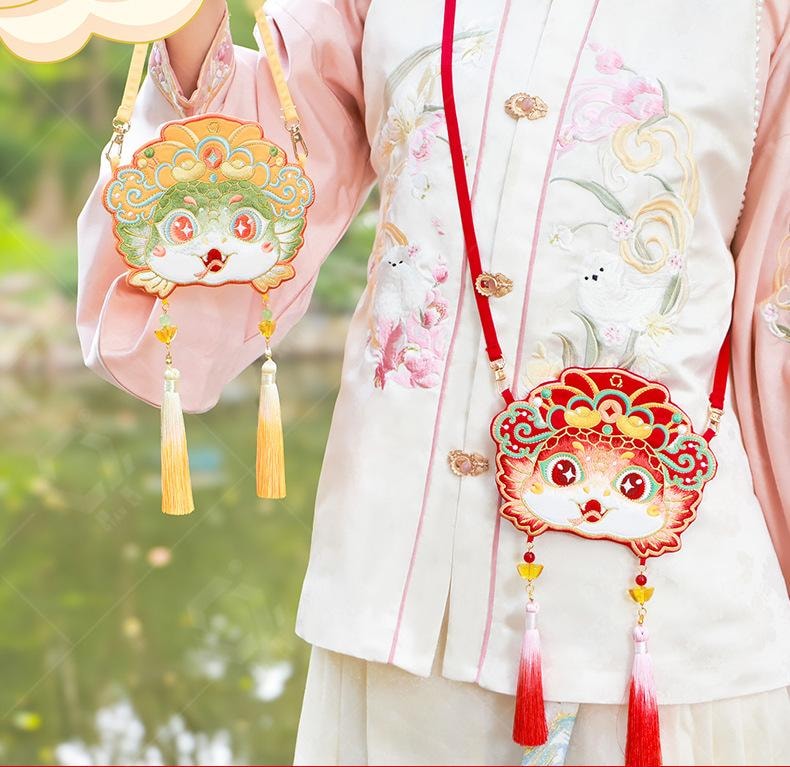 ジービーヒング] 春のお出かけに漢服クロスボディバッグ古代スタイル