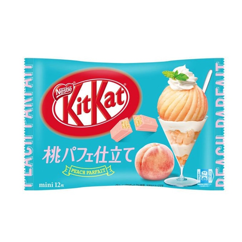 【日本直邮】DHL直邮3-5天到 KIT KAT季节限定 白桃甜品口味巧克力威化 12枚装