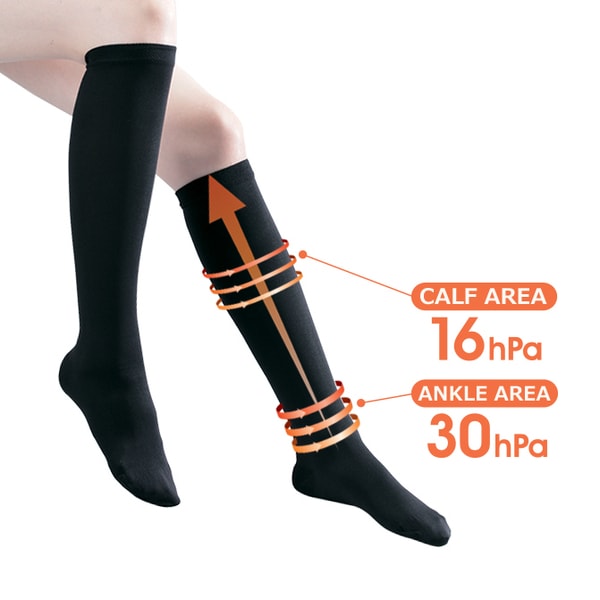 Ti Compression Socks Long Medium Black