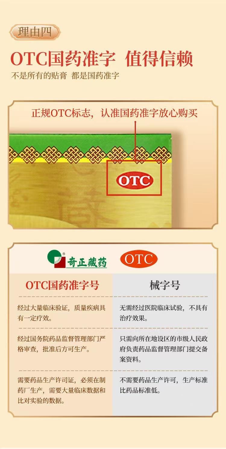  奇正藏藥 傷濕止痛膏 6貼裝祛風濕 活血止痛 風濕性關節炎 關節腫痛